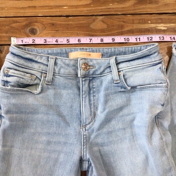 JOES jeans denim The mid rise skinny ankle ripped distressed size 25 faded blue - Picture 10 of 14
